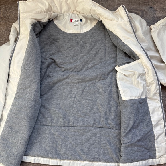 Clique Vintage Lightweight Jacket Off white Size Large - Picture 9 of 13